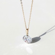 에버링 14K 금 목걸이 액설런트 큐빅 써클 9.0_NQPK4909 Gold Necklace Gift