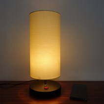 [주노조명]모던한 원통 스탠드 5종(LED전구무료증정), 노랑