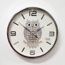 부엉이 벽시계 3383 W