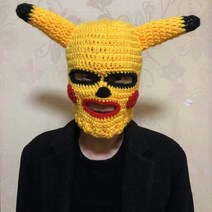 사은품증정 그린피쉬 조랑말 가면 고릴라 탈 엽기 얼굴 동물 마스크 시가 선글라스 금목걸이, U. 피카츄 (소품 제외)