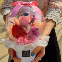 헬렌플레르 프리저브드 카네이션 프리저브드 수국 미니 카네이션 아크릴볼, 핑크