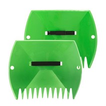 재설 낙엽 송풍 청소 1 쌍 잎 스쿠프 타락한 수집가 핸드 레이크 야외 홈 잔디 정원을위한 클립 dropship, 없음, 01 Green