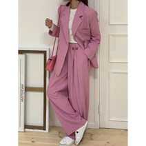 봄 여성 로우 쟈켓 세트 더블 쟈켓