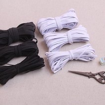 짱패브릭 (1롤)고무줄고무밴드-4골 6골 10골, 1롤, 화이트(6골)