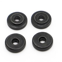 2/5pcs M3 M4 M5 M6 M8 M10 검정색 탄소강 널링 작은 스텝 핸드 엄지 너트 GB807 조이기, 04 M6 5pcs