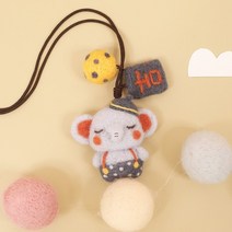 인형옷만들기패키지키트세트 반려견인형제작 반려견양모인형 양모고슴도치 강아지양모인형 양모인형, 양모 펠트 길조 아기 코끼리