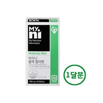 일동제약 남성 멀티비타민 종합비타민 미네랄 비타민 A B1 B2 B6 B12 C D E K 나이아신 판토텐산 비오틴 아연 셀레늄 칼슘 마그네슘 마카 홍삼 복분자 옥타코사놀 요오드 남자 포맨 활력 체력 피로회복 종합영양제, 60p, 1000mg