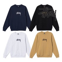 스투시 베이직 로고 데일리 맨투맨 4컬러
