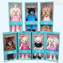 기프트앤돌 정품 리얼펫 럭키도기 강아지 봉제인형 39cm, 럭키버즈 휘트니스