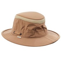 Tilley 여성용 Ltm5 에어플로 미디엄 브림 재활용 햇빛 차단 모자 올리브 245mm, 7, Dark Tan