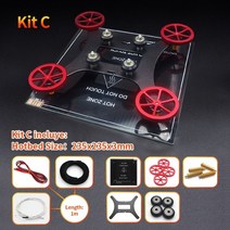 3D 프린터 DIY키트 액세서리 Y 축 핫베드 150mm 235mm 310mm 온열 침대 키트 12V 24V서미스터 포함 NTC 100K 전원 케이블 3d프린터, 235mm 키트 C