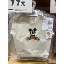 송료 무료 유니클로 어린이 DISNEY 운동복 스웨터 디즈니 새해 레드