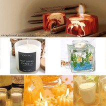 허브인 소이캔들 만들기 젤 캔들재료 DIY, 글래스캔들자360ml