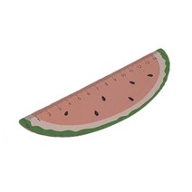 수박모양 15cm자 눈금자 직자 문구자, 무지