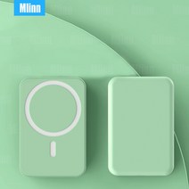 블랙박스배터리 차량보조배터리 차량 블랙박스 보조 배터리 2023 10000mah 자기 보조베터리 15W 무선 빠른, 06 green_01 5000mAh