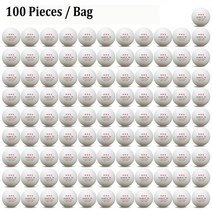 테니스공 테니스 볼Huieson-3 스타 ITTF 표준 탁구공 신소재 ABS + 전문 경주용, 03 white 100 PCS
