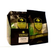 정품 Lucky Eagle 천연 프리랩 야 잎 5롤 각 패키지에 (18개 박스) (킹), Mini