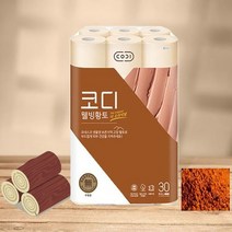 땡큐온 코디 웰빙황토 도톰한3겹 30M30롤x1팩 독일더마테스트, 단품