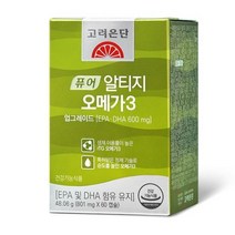 고려은단 퓨어 알티지 rTG 오메가3 60캡슐, 28개