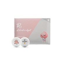 KAKAO FRIENDS GOLF 카카오후렌즈 골프 R3 공 소프트 필 스트레이트 샷 티 프린트 (1 다스 12 개), 어피치 에디션