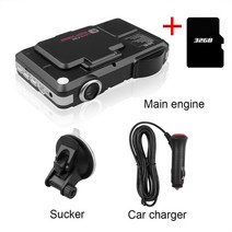 대쉬 캠 블박 야간 투시경 포함 차량 DVR 대시 카메라 운전 레코더 비디오 레이더 탐지기 6 언어 9V 24V 2 in 1, 2.TFand DVR Detector