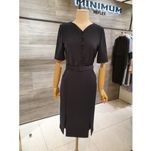 미니멈(MINIMUM) 밑단트임벨티드원피스_MTBAWO4080 NC