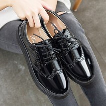 오르간슈즈 올겐화 플랫슈즈 빈티지 영국 스타일 작은 크기 33-43 특허 가죽 신발 2022 brogues 크리퍼스 폼 펌프 여성 옥스포드 캐주얼 오피스
