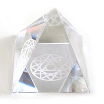크리스탈피라미드(8cm) - 12각히란야 국내산 의식상승 국내산, 1개