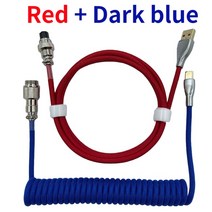 케이블 기계식 키보드 코일 와이어 타입 C USB 컴퓨터 항공 커넥터 에비에이터 충전 코드, [01] 1.8m, [08] Grey