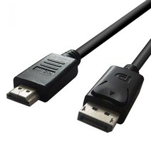 디스포트 to hdmi 케이블 1. 8mm Ver 2 악세사리 dvi PC 파워 단자 젠더 연장, 단품