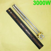 쇼핑을잇다 보일러 배관 220V 스테인레스 스틸 304 온수기 전기 요소 부스터 DN25 1500 W/2000 W/3000 W/40, 03 3000W