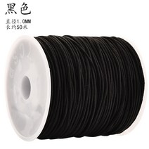 바느질함 493# 문완천선취침천손꼬치불주불두삼통산주리드 갈고리가 구슬을 꿰고 있다 다소미얼 Z, 4_파우치 스판 라인 / 블랙 1.0mm / 1권 약, 1개