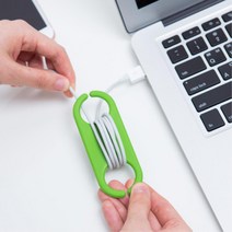 충전기선정리 줄감개 usb 케이블홀더 쇼핑몰창업 소규모사무실 고3수능선물 학생방, ORANGE