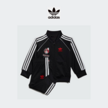 아디다스키즈 엔씨충장점 [빠른출고] 아디다스X디즈니 콜라보 디즈니미키와 친구들 트랙 수트 HF7537