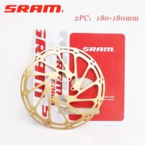 자전거튜닝 부품 악세사리 2PC SRAM 센터라인 디스크 브레이크 로터 160mm 자전거 Sram 203mm Mtb 로드 바, 08 2PC-Gold-180-180