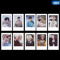 아이돌 포토카드 10 개/대 Kpop 17 새 앨범 자체 제작 사진 카드 LOMO 편지지, 04 H05