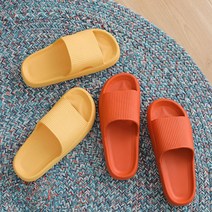 씨앤초이스 실내 쿠션 슬리퍼 2세트 사무실 실내화, 36-37오렌지+38-39옐로우