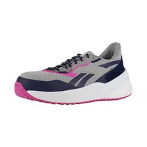 Reebok Work 여성용 플로트라이드 에너지 데일리 컴포지트 토 운동 작업 안전 신발 캐주얼 그레이 그레이와 핑크 10 Wide
