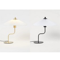 H&M 홈 플리츠 쉐이드 테이블 램프 국내미출시 2colors, 골드