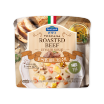 폰타나 로스티드 비프 크림 수프 180g, 1박스(10개입)