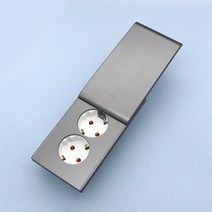 신동아 슬라이드 방우 커버 매입 콘센트 2구, 01.신동아 마그네슘 슬라이드 콘센트 2구_cp