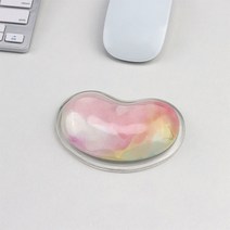 손목 보호대 크리스탈 마우스 패드 실리콘 미끄럼 방지 마우스 패드 패드 젤 손목 지원 pc macbook 노트북, G14-002