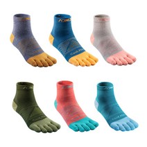 오니지 스포츠 발가락 양말 러닝 통기성 E4806 2세트, 청록, S