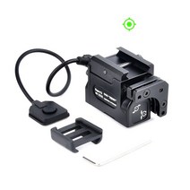 표적지시기 전술 금속 perst-1 ak-sd zenitc 소형 레이저 서바이벌용품, bk 그린 레이저