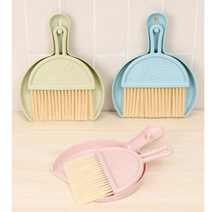 초등학생 미니빗자루 세트 초등 학교 책상 빗자루, 블루, 블루