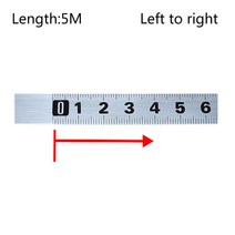 측정기 줄자 미터법 1M-5M 트랙 측정 테이프 강철 눈금자 T-트랙 라우터 톱 테이블 목공 도구 드롭, Left-to-Right  5M