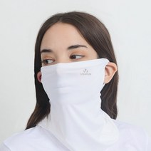 비다펀 쿨링 마스크 자외선차단 목토시 버프 자전거 등산 골프, CM02귀오픈형-화이트