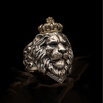 Vintage Animal King Lion Ring for Men Punk Hip Hop Biker Domineering Crown Gothi [A00015024]