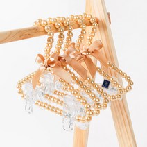 딩동펫 반려동물 구슬 옷걸이 집게형 골드, 5개