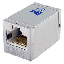 IN CAT.6 STP 메탈 I형 랜커플러/IN-6IC-STPC/UL인증/1Gbps/8P8C/RJ45/PCB 타입/250Mz 대역폭/50u 금도금/난연성 소재/LAN 케이블 연장시